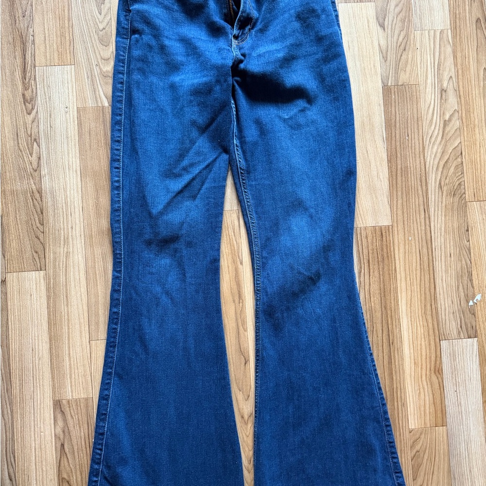 Hollister Dark Blue Flare Jeans 8L